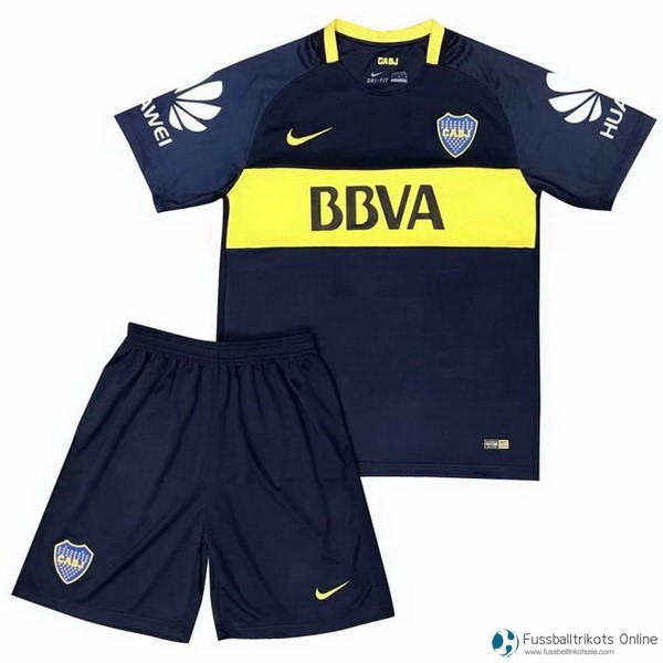 Boca Juniors Trikot Heim Kinder 2017-18 Blau Fussballtrikots Günstig